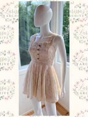 LIZ LISA | Vintage SS 2012 "Love Pasterine" Lace Mini Dress | Size 0 (XXS)